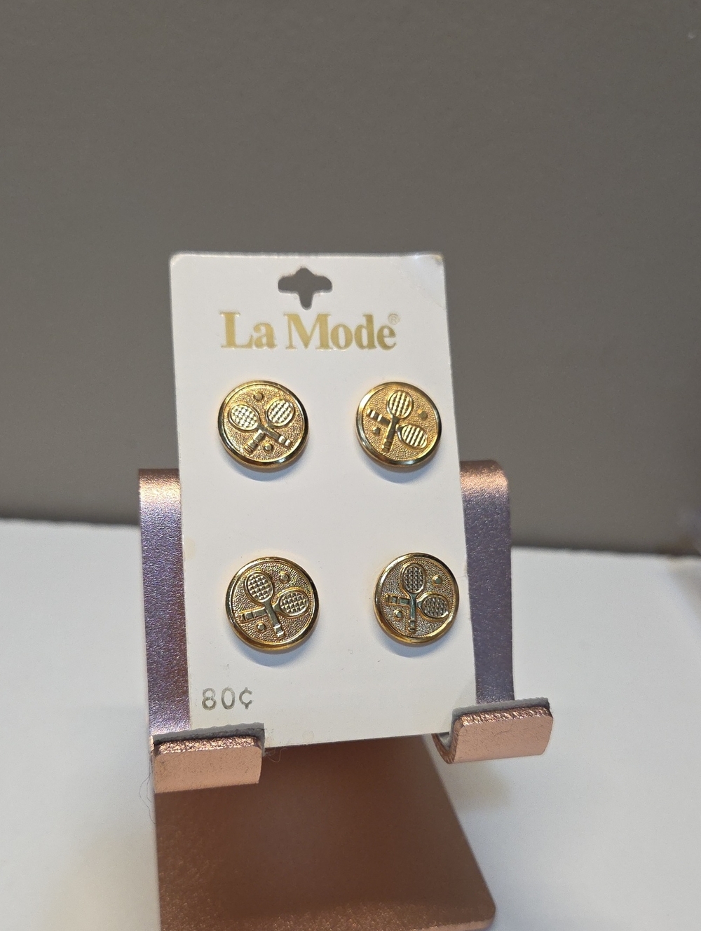 Vintage Metal Tennis Buttons
